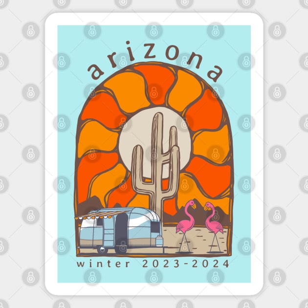 Arizona Winter 2023-2024 Magnet by Camp Happy Hour